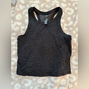 ALTAR'D STATE BLACK CHEETAH WORKOUT TOP